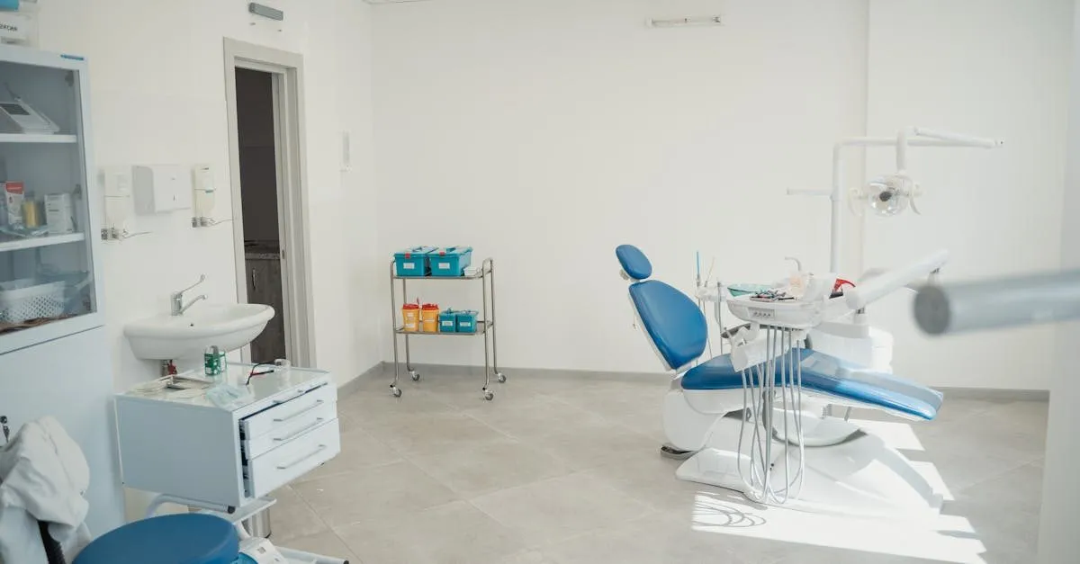 Empty dental office