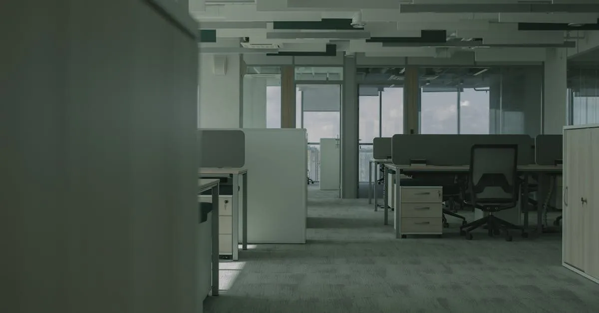 Modern open-plan office interior